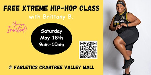 Primaire afbeelding van Xtreme Hip-Hop is coming to Fabletics Crabtree!! FREE CLASS!!!