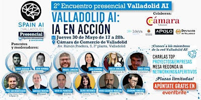 Primaire afbeelding van 2º Encuentro presencial Valladolid AI. IA en acción: Charlas + Networking