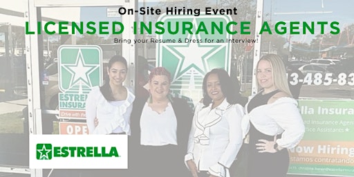 Primaire afbeelding van Estrella Insurance On-Site Hiring Event