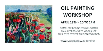 Primaire afbeelding van OIL PAINTING WORKSHOP - 10AM - 1PM