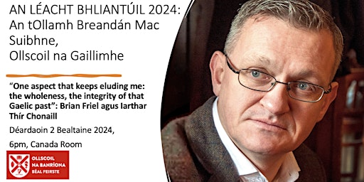 Imagen principal de An Léacht Bhliantúil 2024 - An tOllamh Breandán Mac Suibhne