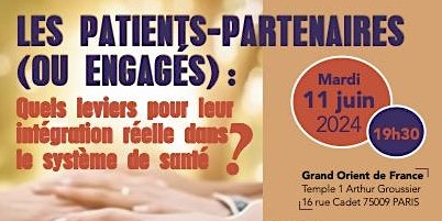 Imagem principal do evento Les patients-partenaires (ou engagés)