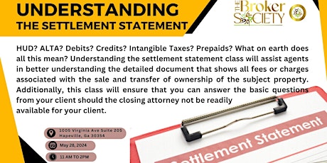 Understanding the Settlement Statement