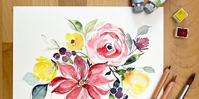 Imagem principal do evento Creating Vibrant Mixed Media Florals with Daler-Rowney Aquafine Watercolors
