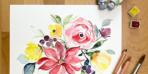 Hauptbild für Creating Vibrant Mixed Media Florals with Daler-Rowney Aquafine Watercolors