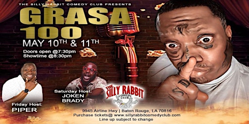 Image principale de The Silly Rabbit Comedy Club Presents: GRASA