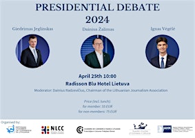 Imagem principal do evento Presidential Debate 2024 (Lithuania)