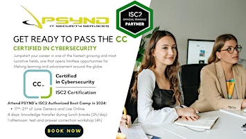CC - Certified in Cybersecurity ISC2 Authorized Boot Camp Live Online
