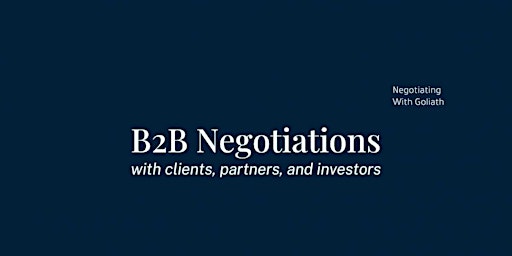 Imagen principal de B2B Negotiations Masterclass