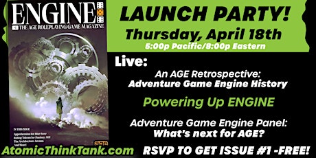 The Green Ronin Launch Party for Engine Magazine!