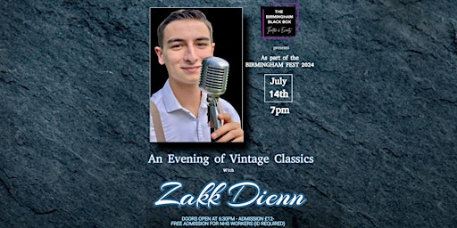 Zakk Dienn - An evening of vintage classics primary image
