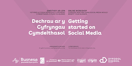 Dechrau ar y Cyfryngau Cymdeithasol//Getting started on Social Media