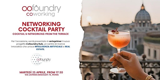 Imagen principal de COFOUNDRY ROMA | NETWORKING COCKTAIL PARTY