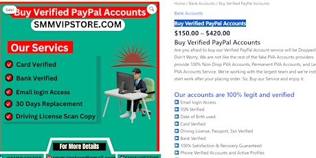 Buy Verified PayPal Accounts  - 100% Secure and Best..