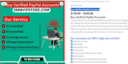 Hauptbild für Buy Verified PayPal Accounts  - 100% Secure and Best..