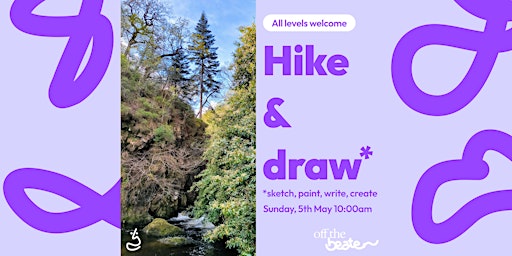 Hike & draw (or sketch, paint, write, create)  primärbild
