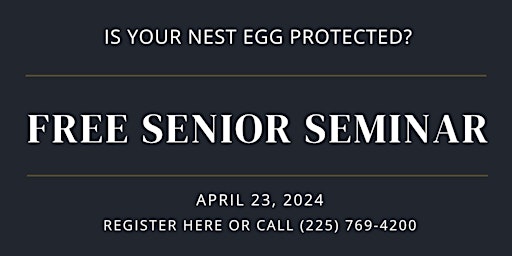 FREE SENIOR SEMINAR primary image