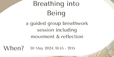 Imagem principal do evento Guided Breathwork - Breathing into Being - w. time for arrival & reflection