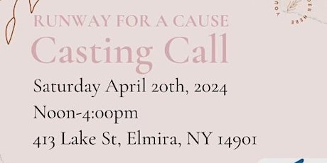 Runway for a Cause Model Casting Call