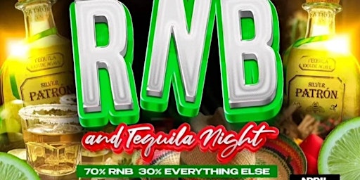 Imagem principal do evento **R&B & Tequila Night**