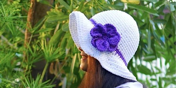 Crochet Wide Brim Sun Hat