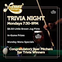 Weekly Trivia Night at X-Cues primary image