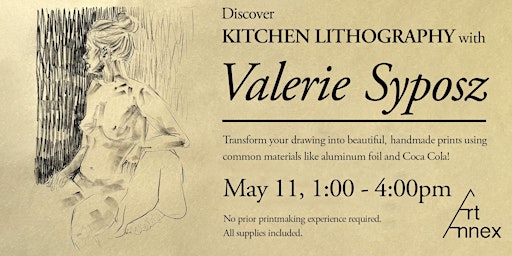 Imagem principal do evento Kitchen Lithography with Valerie Syposz