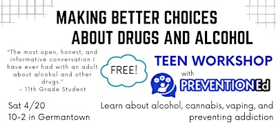 Primaire afbeelding van Making Better Choices about Drugs & Alcohol
