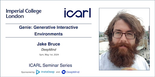 Hauptbild für Imperial College ICARL Seminars -  Jake Bruce (DeepMind)