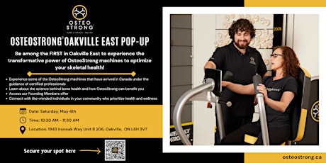 OsteoStrong  Oakville East Pop-Up