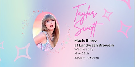 Imagem principal do evento Taylor Swift Music Bingo