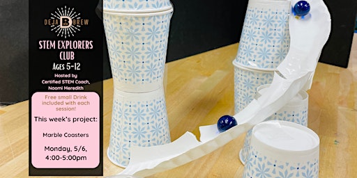 Image principale de STEM Explorers Club for Kids, Ages 5-12: Marble Coasters [Monday]