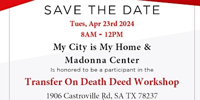 Imagem principal do evento TODD Support at Madonna Center