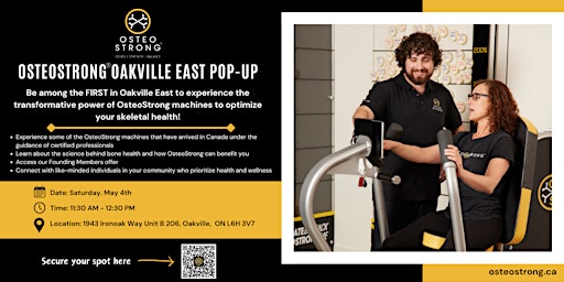 OsteoStrong  Oakville East Pop-Up primary image