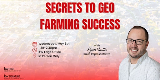 Imagem principal do evento Secrets to GEO Farming Success!