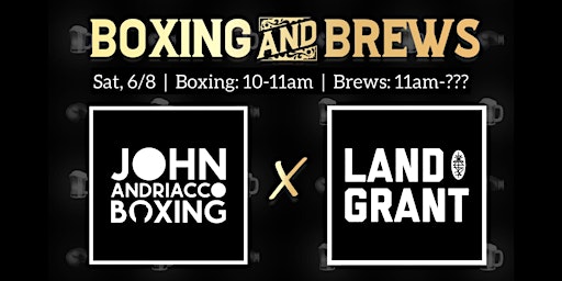 Primaire afbeelding van Boxing & Brews: Land-Grant Brewing Co. hosts J.A.B.