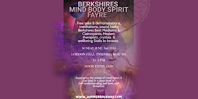 Imagem principal do evento Berkshires Mind Body Spirit Fayre