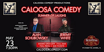 Imagen principal de Caloosa Comedy Night: Summer of Laughs with Headliner Alan Schubowsky