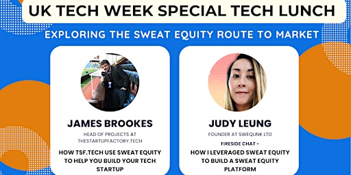 Imagem principal de UK Tech Week Special Tech Talk - Exploring Sweat Equity Route to Market