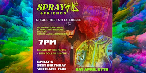 Primaire afbeelding van Gallery Anderson Smith presents Spray Kid & Friends Birthday Party