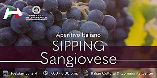 Imagen principal de Aperitivo Italiano: Sipping Sangiovese