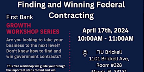 Finding and Winning Federal Contracts