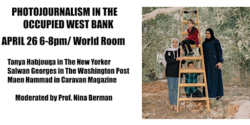 Primaire afbeelding van NEW EVENT DATE! Photojournalism in the Occupied West Bank