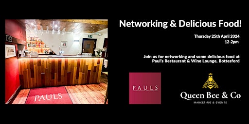 Hauptbild für In the Hive Networking Event @ Paul's Bistro & Wine Bar, Nottinghamshire