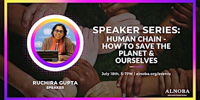 Imagem principal do evento Speaker Series: Human Chain How to Save the Planet & Ourselves