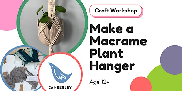 Learn to make a Macrame Plant Hanger with Gen in Camberley