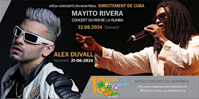 Hauptbild für DIRECTEMENT DE CUBA ALEX DUVALL (21/06/2024) ET MAYITO RIVERA (22-06-2024)