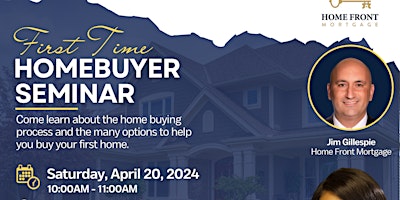 Primaire afbeelding van First Time Home Buyers Seminar
