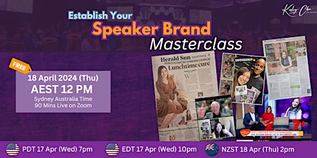 Establish your SPEAKER BRAND Masterclass (Free)