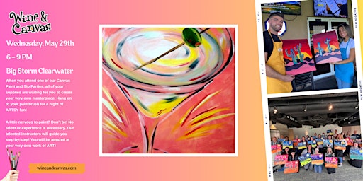 Hauptbild für Clearwater Paint and Sip – Pink Martini
